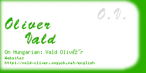 oliver vald business card